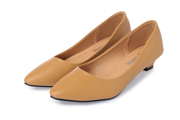 aws211 上班平底鞋_ 手造PU 制作