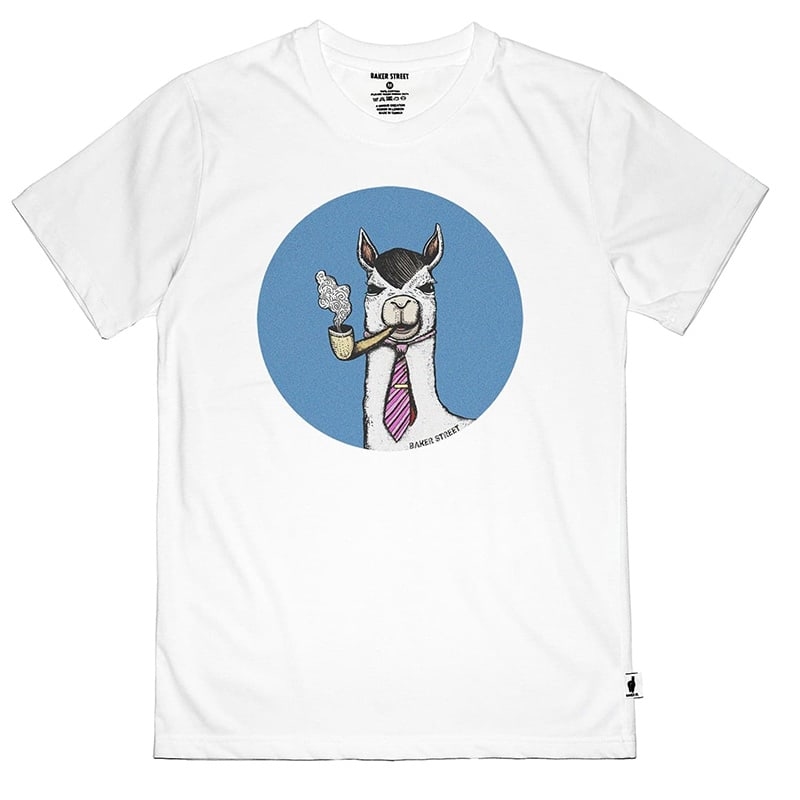 Smokin' Alpaca 藍圈煙斗 短T