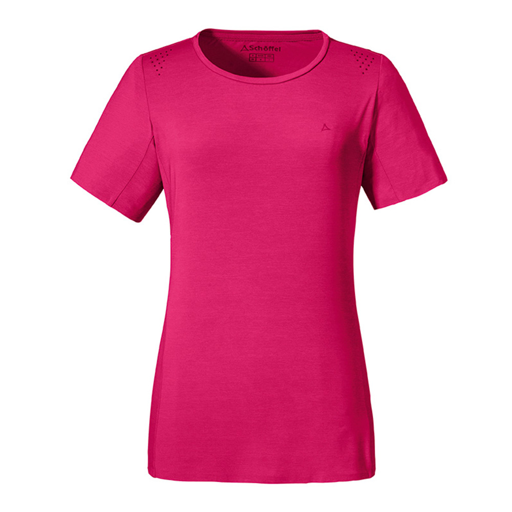【Schoffel】女Ice-Café排汗抗菌抗UV短袖圓領衫 / 0SL20-11912 [桃]