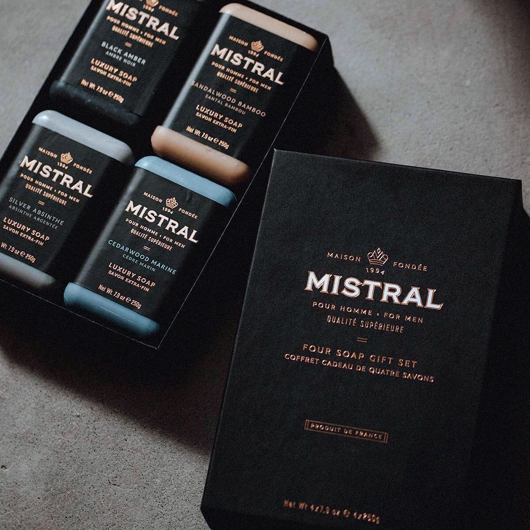 美國 Mistral - 艾碧斯 紳士香氛皂 / 香水沐浴皂（Silver Absinthe）