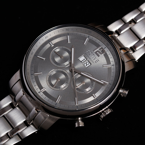 active 2 stainless steel silver