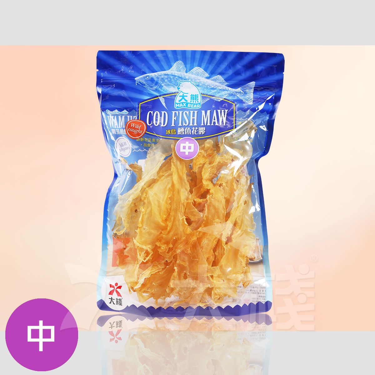 冰島鱈魚膠(中)半磅裝
