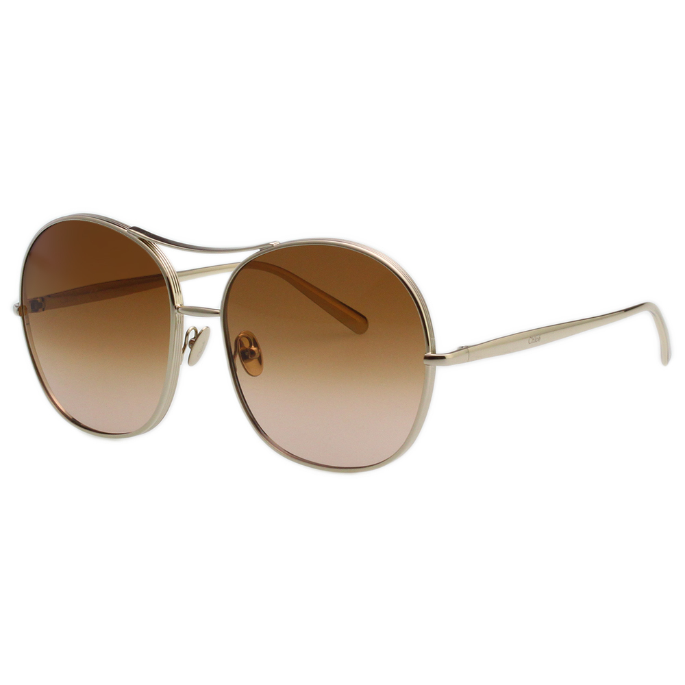 CHLOE 太陽眼鏡 復古雷朋款(金色框)