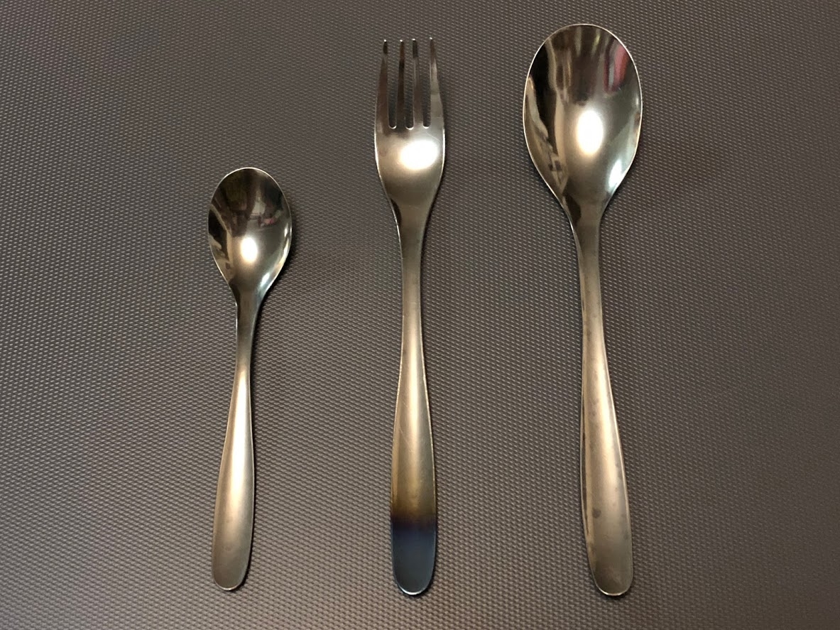 TITANIUM Set Fork and Spoons 3 pc 100% Titanium! Super light!