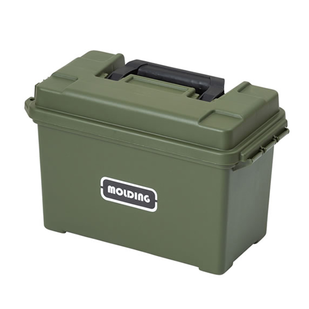 molding 日本『型』生活工具收納盒_L 軍綠色 8L