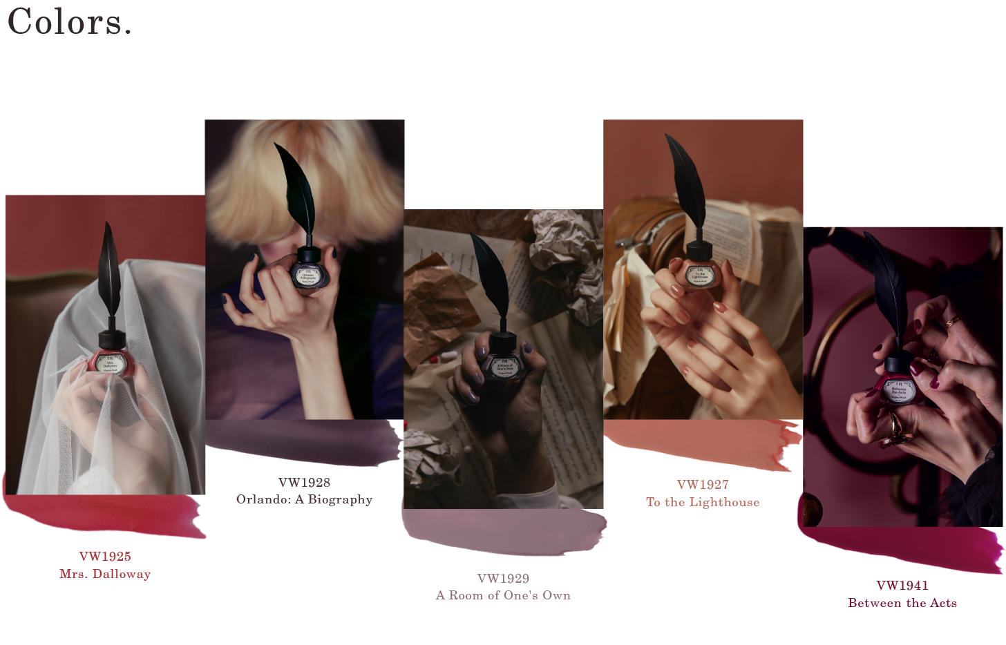 維吉尼亞 吳爾芙系列  五色指甲油