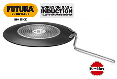 Futura Hard Anodised Induction Roti Tawa With Contura Hard Anodised  Aluminium Pressure Cooker Black 3Liters price in UAE, Noon UAE