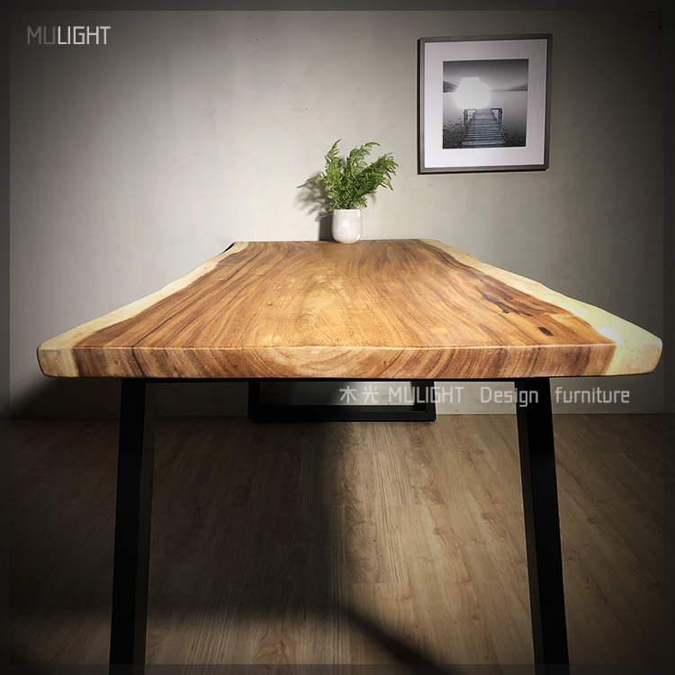 木光雨豆木餐桌/原木餐桌