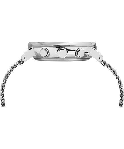 萬年鐘錶 - TIMEX 天美時 INDIGLO 冷光腕錶系列 三眼計時皮革腕錶  TXTW2R97900 錶徑 41MM