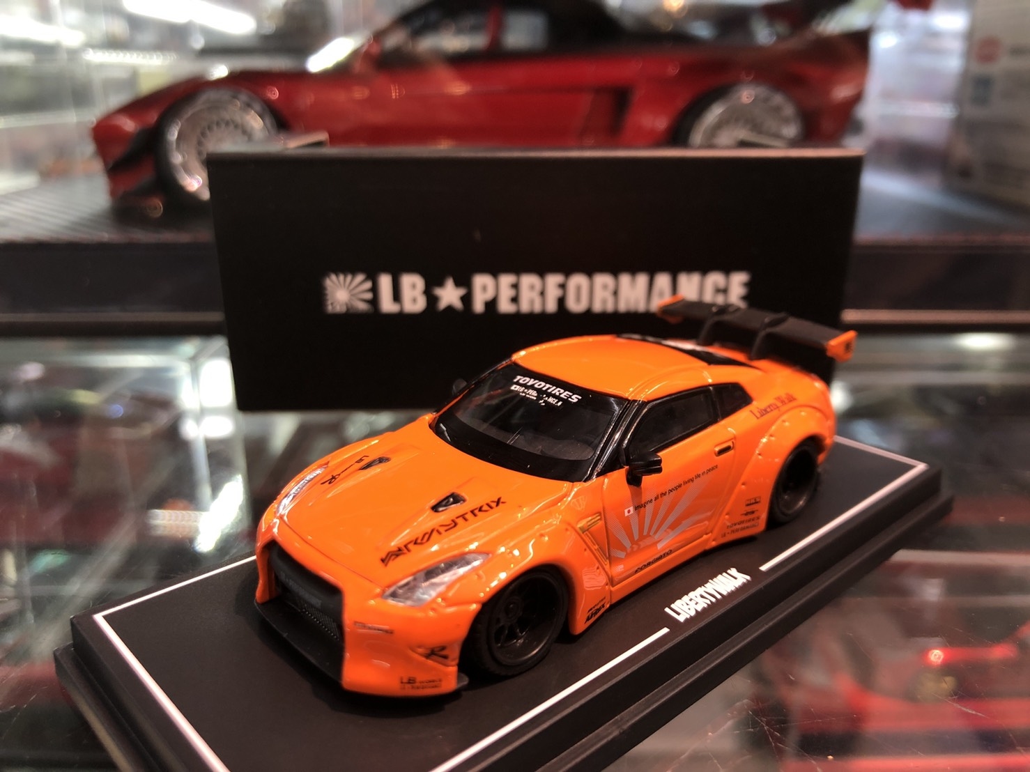 NW 1/64 ニッサン 日産 GTR R35 LB オレンジ色 新品 LB640008 LB☆PERFORMANCE 1/64 LIBERTY WALK LB-WORKS R35