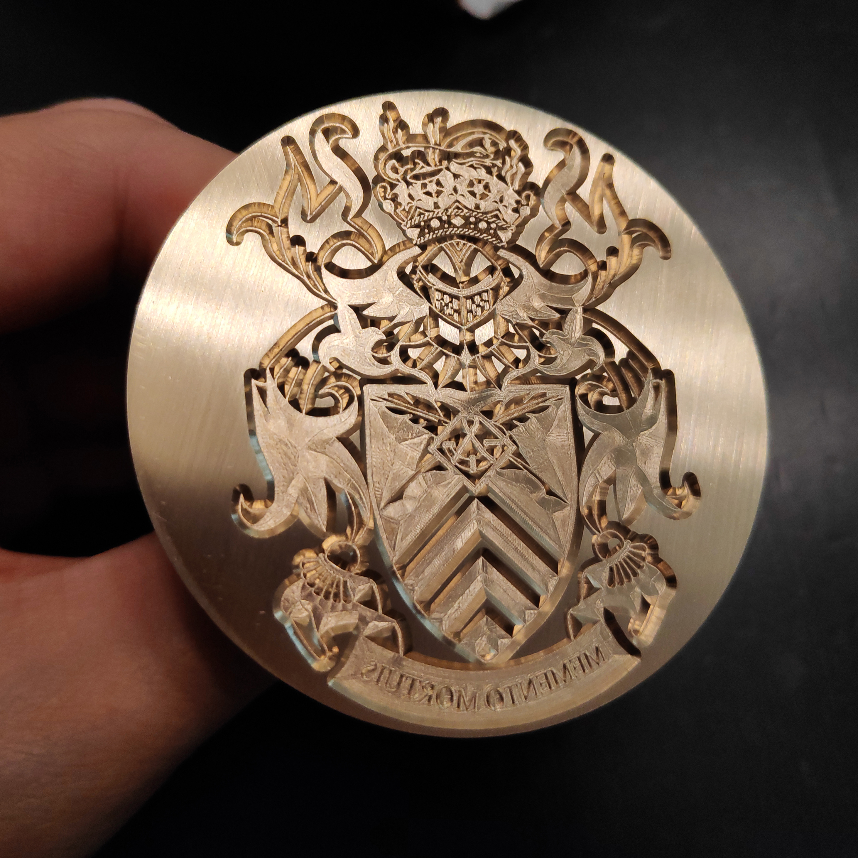 Custom made family crest wax seal design