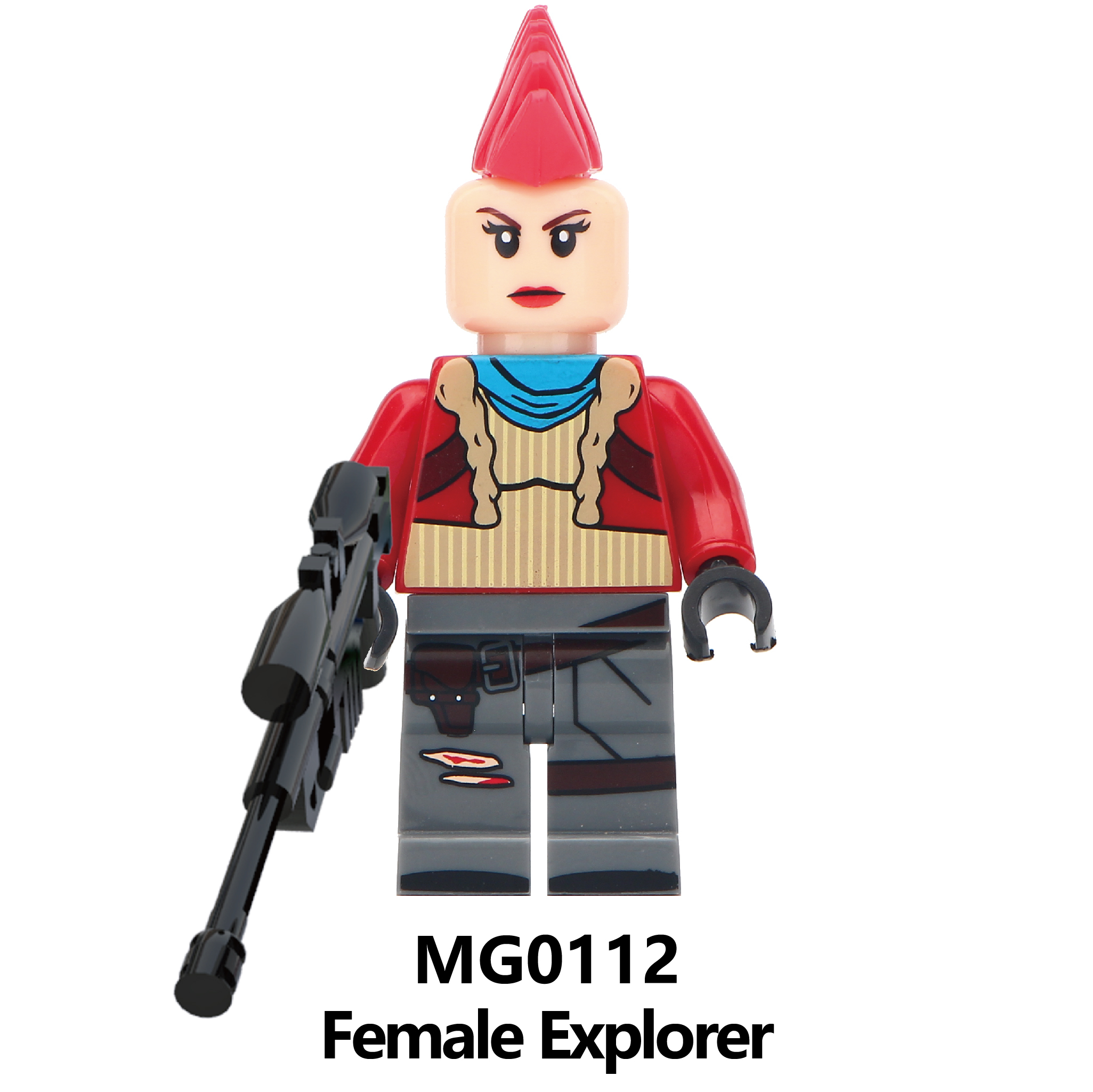 Female Explorer Fortnite Custom Minifigures Minifigs Fit Lego MG0112