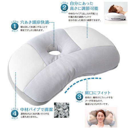 日本直送 Doctor Series 改善睡眠質素快適枕 【日本整形外科學會骨科專家開發 可自行調整適合高度】