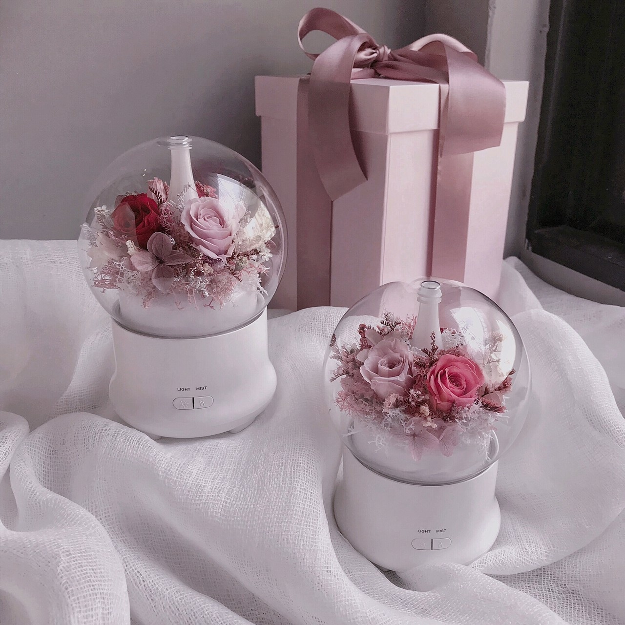 永生花水氧機-桃粉