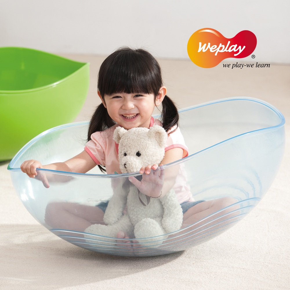 Weplay 搖滾陀螺 - 透明藍