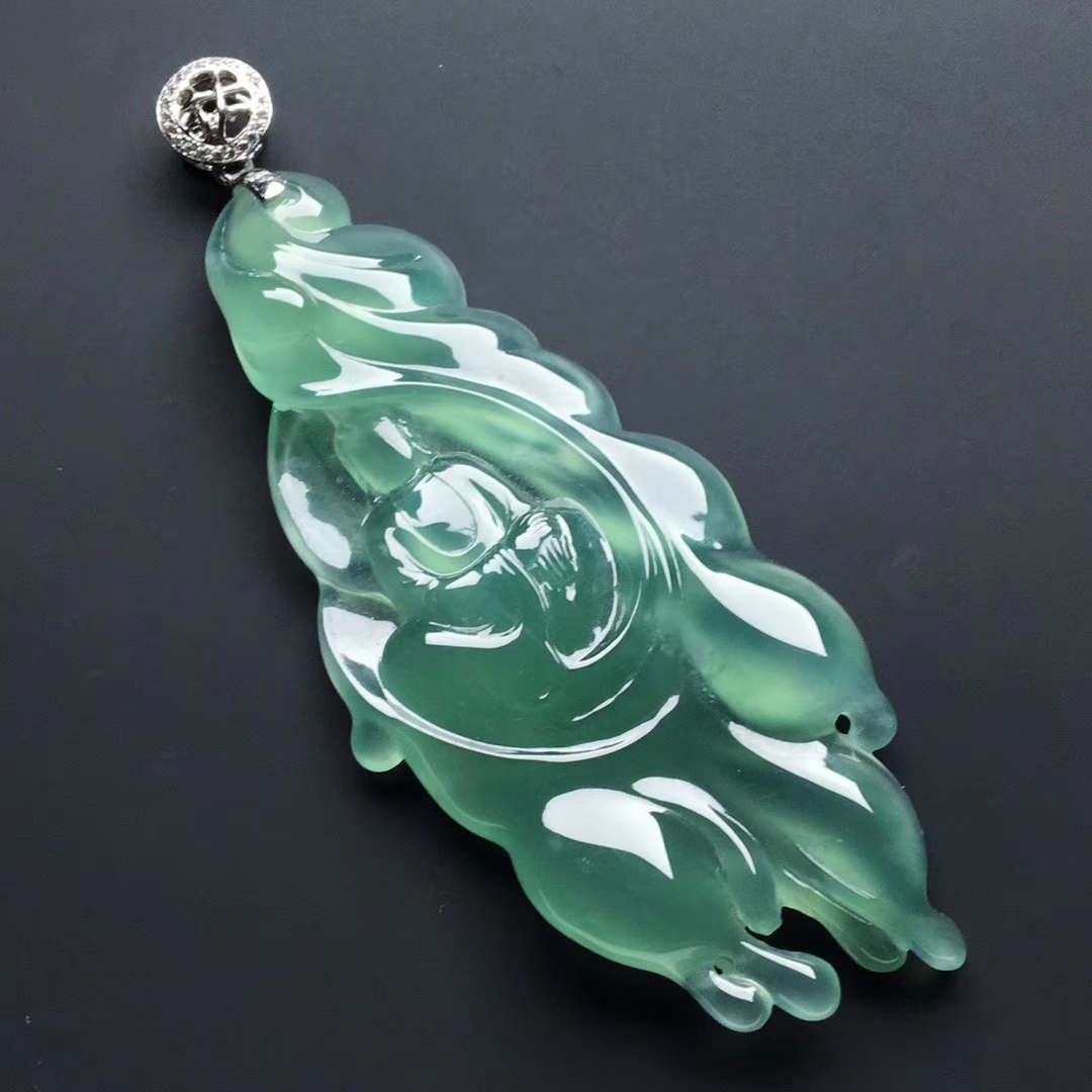 冰種晴水無相觀音, 天然翡翠A玉, 緬甸玉, Jade, Jadeite