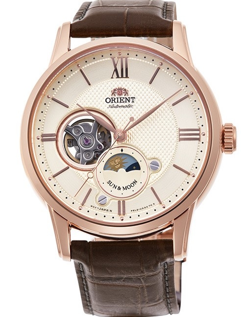 萬年鐘錶 - 東方錶  ORIENT   月象機械錶  42mm   RA-AS0003S