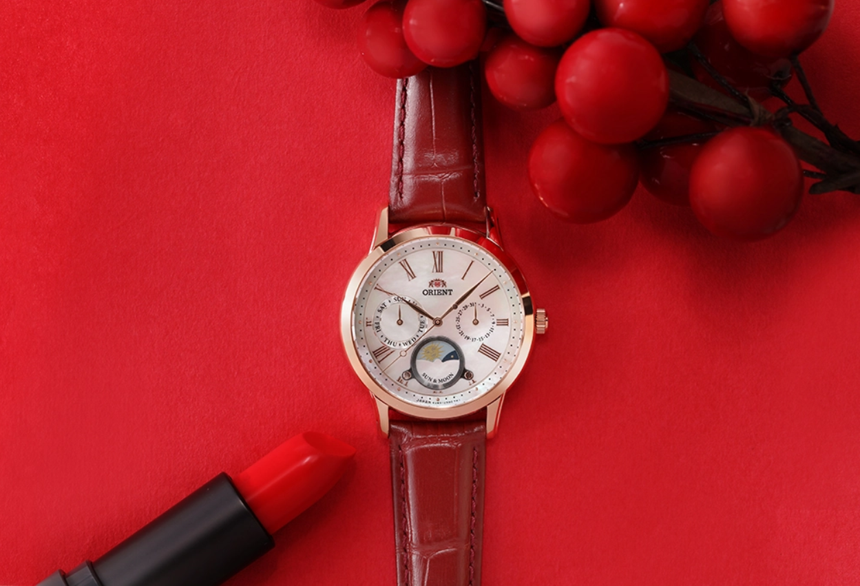 萬年鐘錶 - 東方錶  ORIENT   日月相女錶  34..8mm   RA-KA0001A