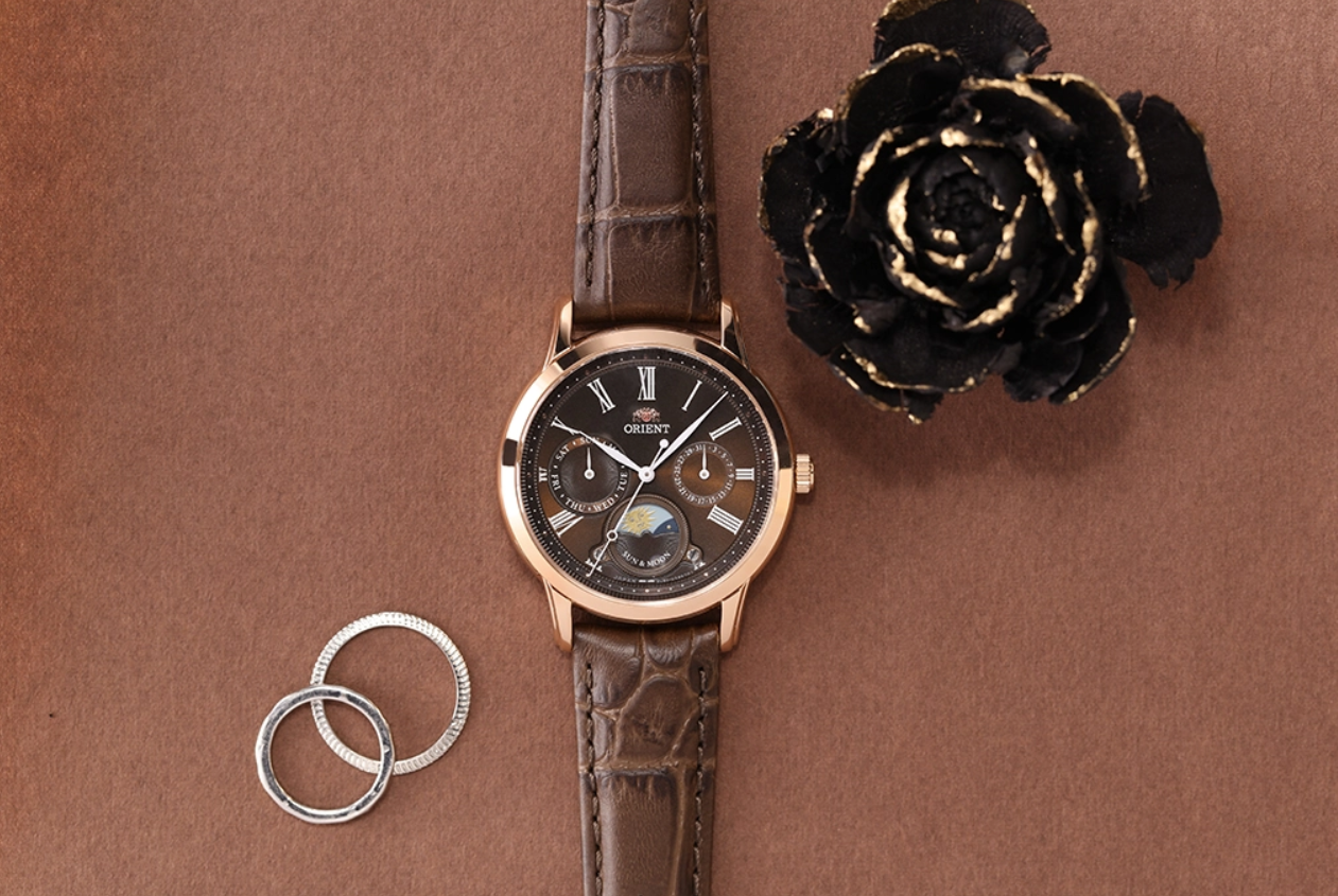 萬年鐘錶 - 東方錶  ORIENT   日月相女錶  34..8mm   RA-KA0002Y