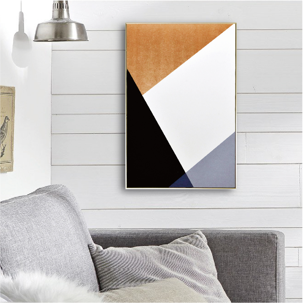 北歐生活版畫有框畫40x60-北歐時尚幾何 WA86