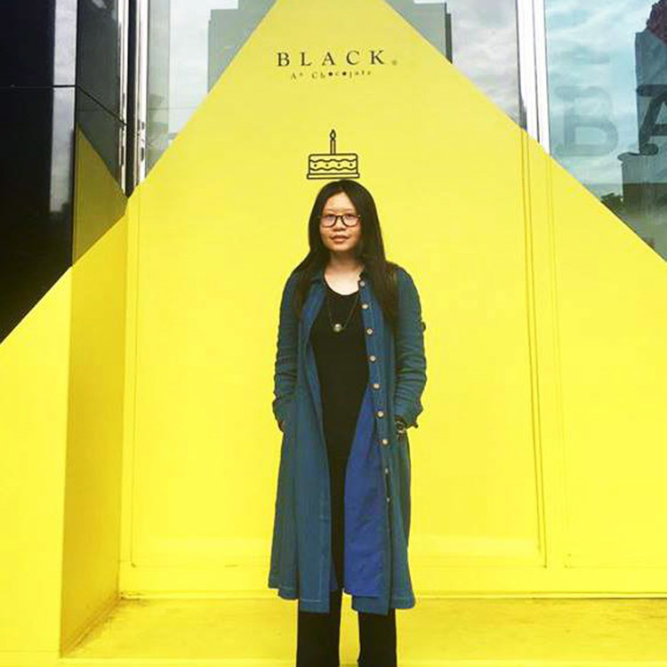 沉靜靛藍排釦兩穿洋裝顧客實穿