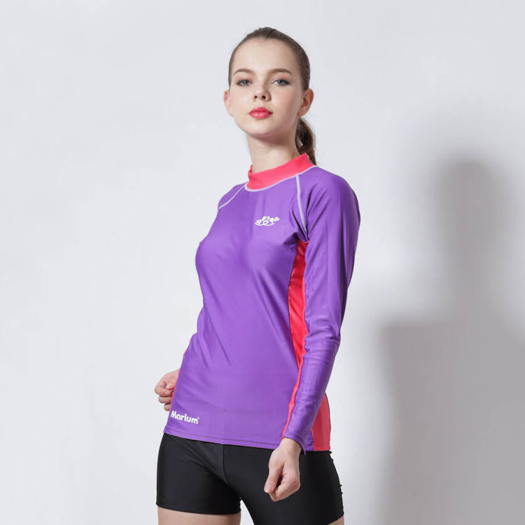 MAR-2813 半身水母衣/長袖─紫