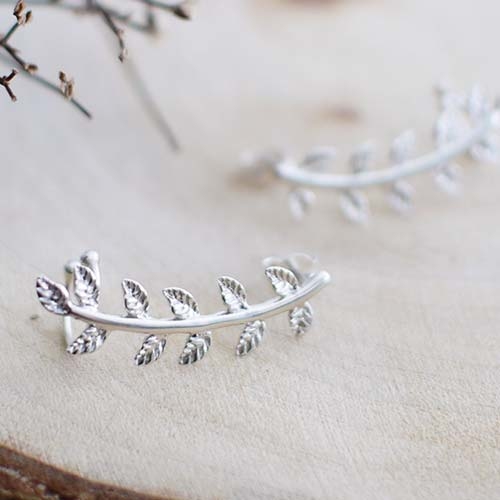 夕陽花藤純銀耳環耳骨夾/SE764