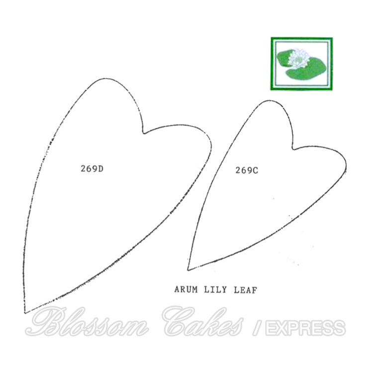 Framar Cutters - 269CD Arum Lily Leaf Cutter Set