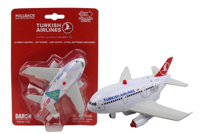 土耳其航空聲光迴力飛機玩具