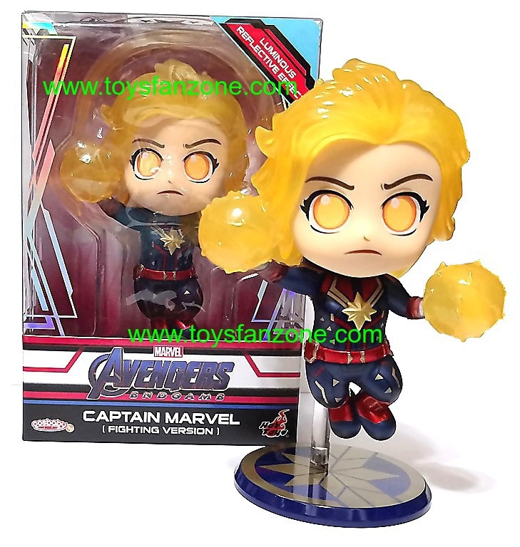Marvel Hot Toys Avengers END GAME Captain Marvel Cosbaby Metallic Color Ver. 