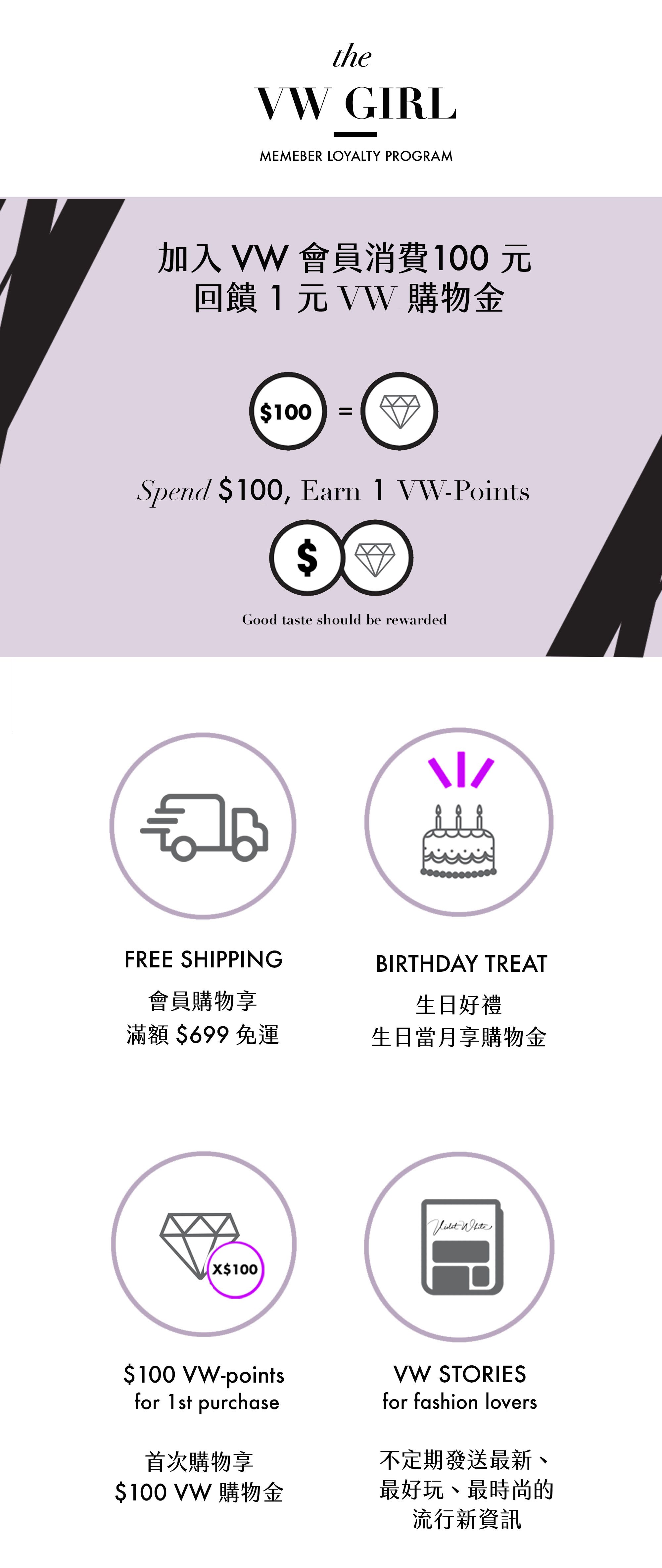 會員註冊享首次購物金累積好禮