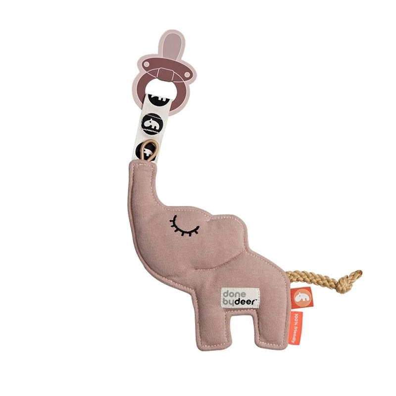 閉眼動物奶嘴吊掛安撫玩具