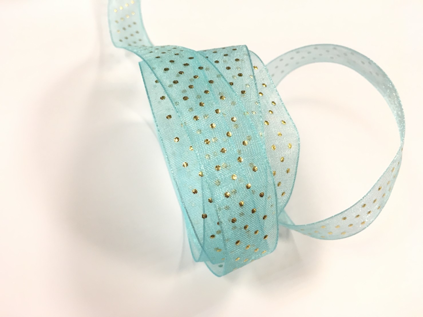 金銀立體瑞士小圓點/網紗/15mm