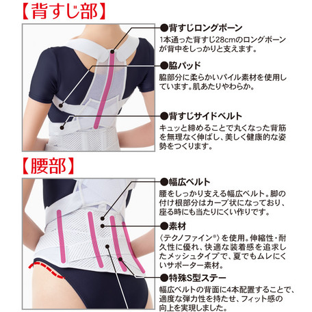 日本製 Doctor Series Posture Belt 矯形健康腰帶 【日本整形外科學會骨科專家開發品牌】