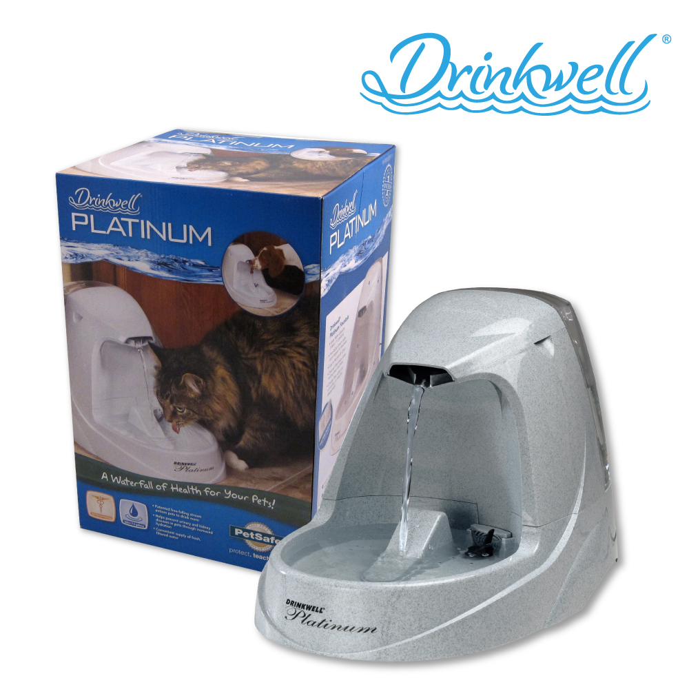 白金版寵物瀑布噴泉｜好好喝