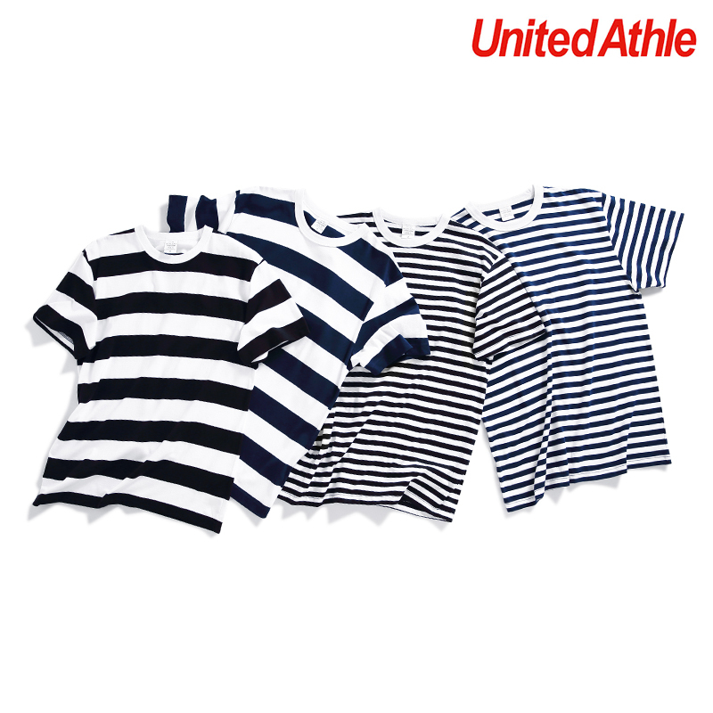 日本授權 United Athle 5625-01 5.6OZ 條紋 短TEE