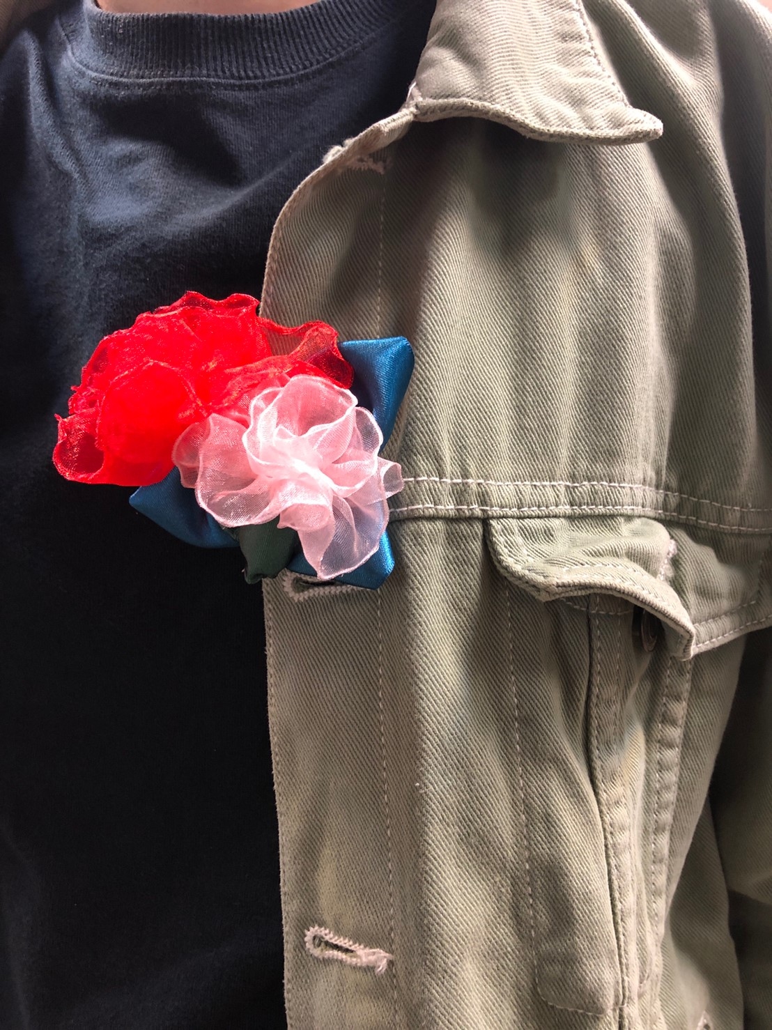 康乃馨胸花 手作DIY材料包