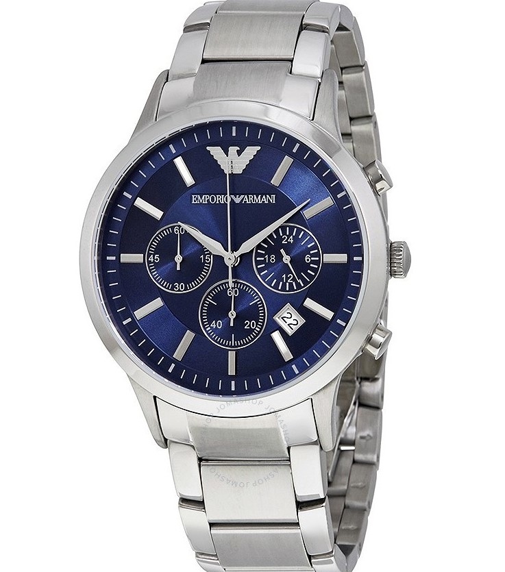 萬年鐘錶 - ARMANI   三眼男錶  AR2448  表徑43MM