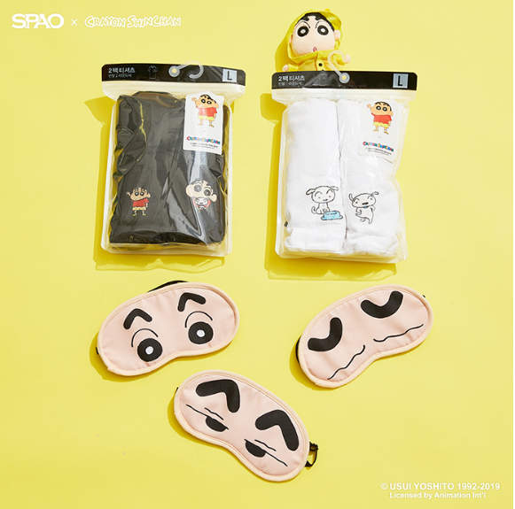 現貨| 韓國限定 SPAO x 蠟筆小新 2件裝TEE