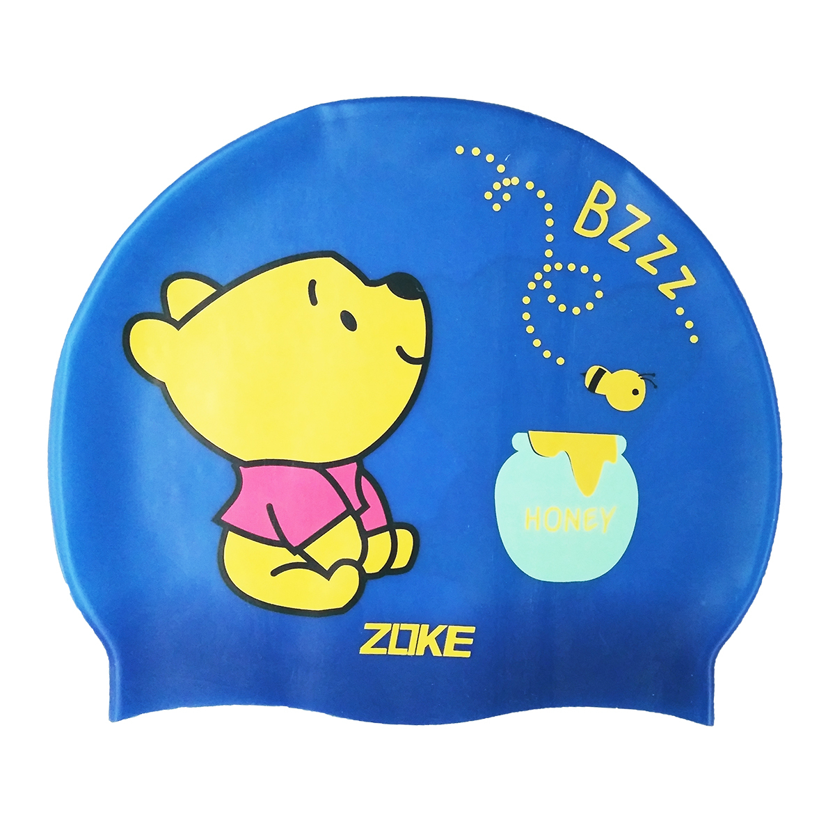 洲克 小熊維尼 矽膠泳帽
