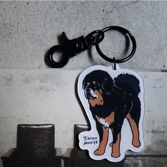 獒犬鑰匙圈