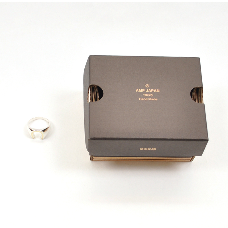 AMP JAPAN Brass Horseshoe Signet Ring,HYJK-244SV-BRS