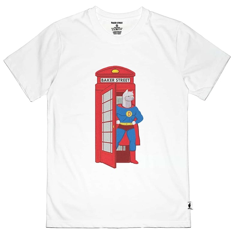 Super Alpaca 超人電話亭 短T