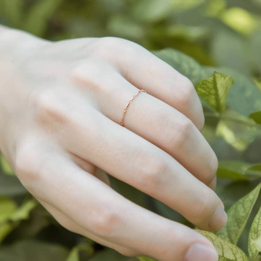 14K閃亮亮節節鍊戒