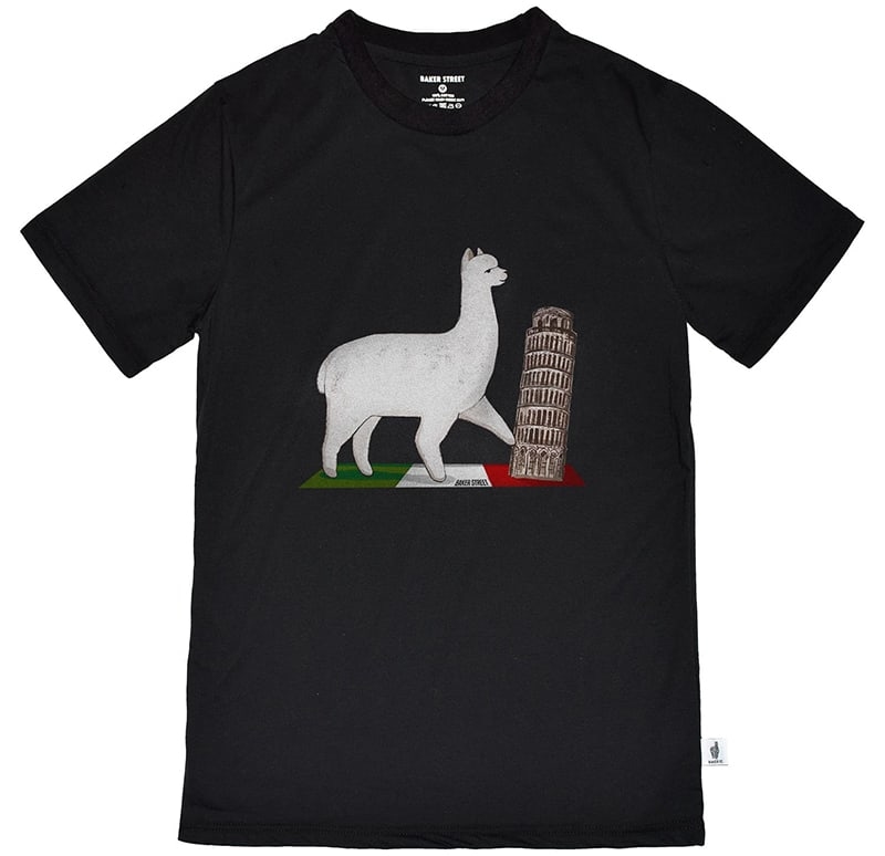 Alpaca in Italy 比薩斜駝 短T