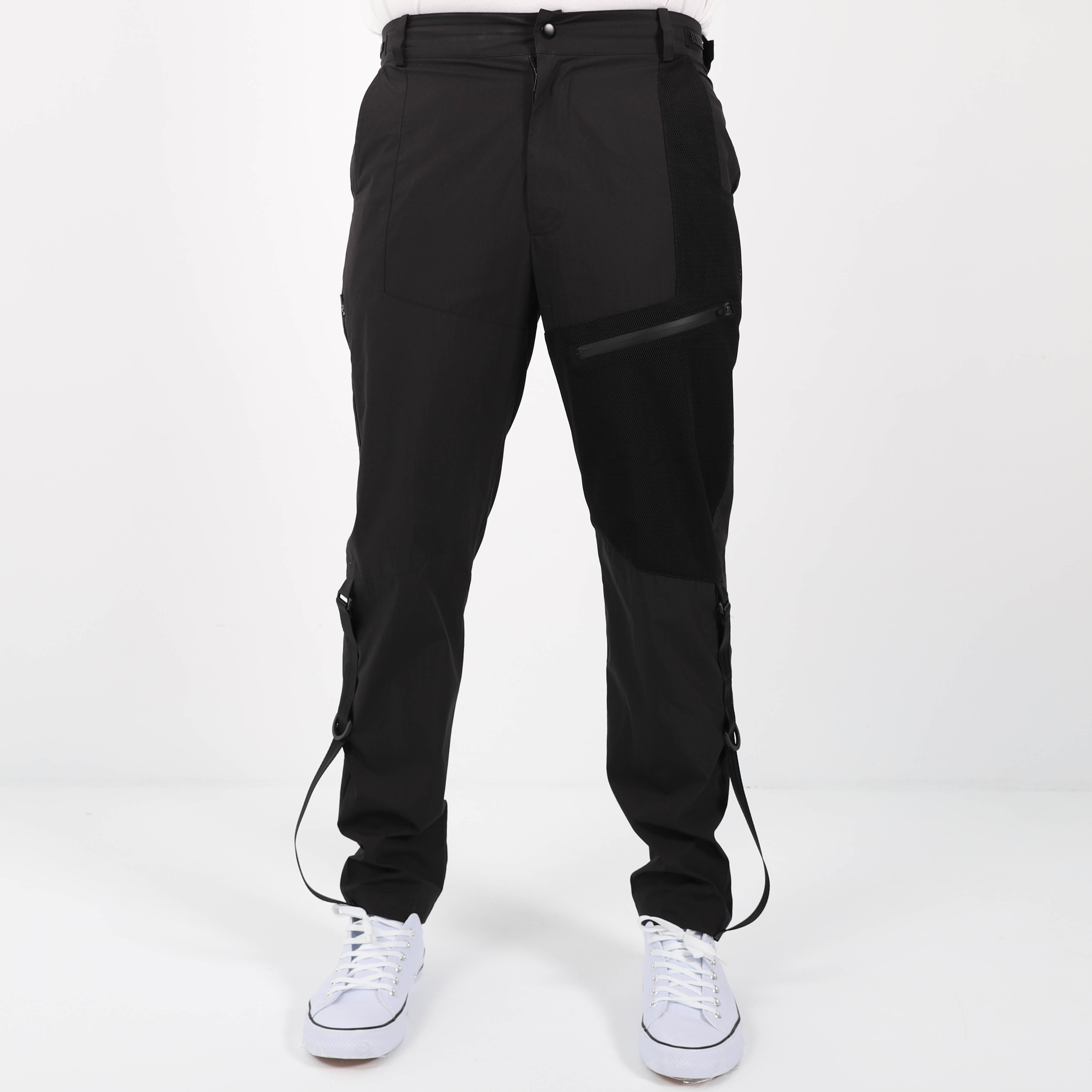 網袋工裝長褲 (黑)