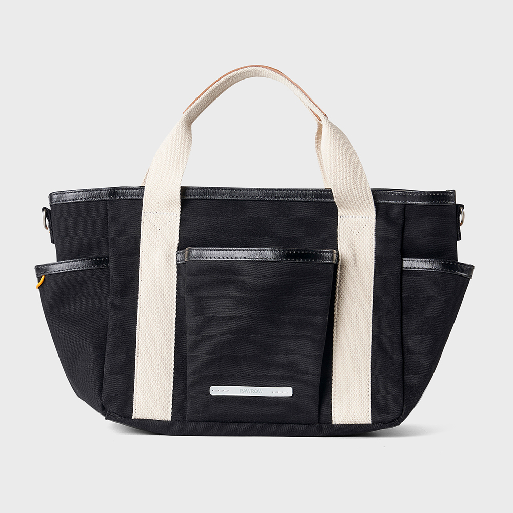 公園系列-雙層兩用包(手提/肩背，中，31x26cm)-墨黑-RCR730BK