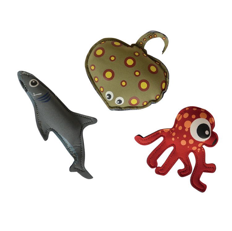 MAR-3765 卡通水中玩具─乙組三入 可愛海底動物