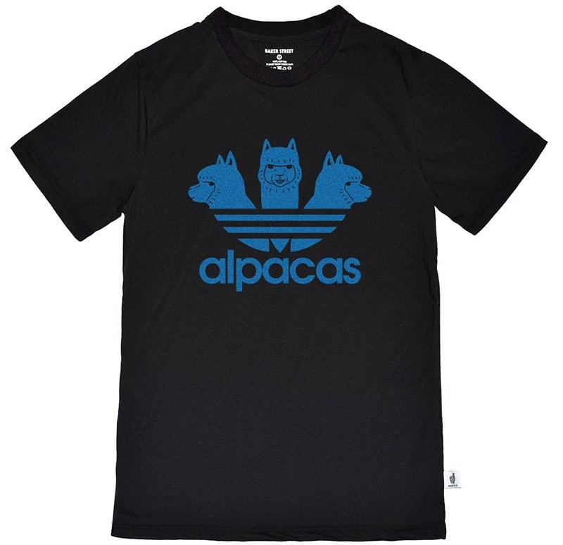 Alpacas Blue  threehead 愛迪駝(藍)  短T