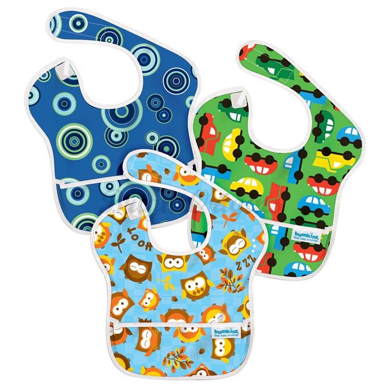 美國 Bumkins 防水圍兜兜(三件組)